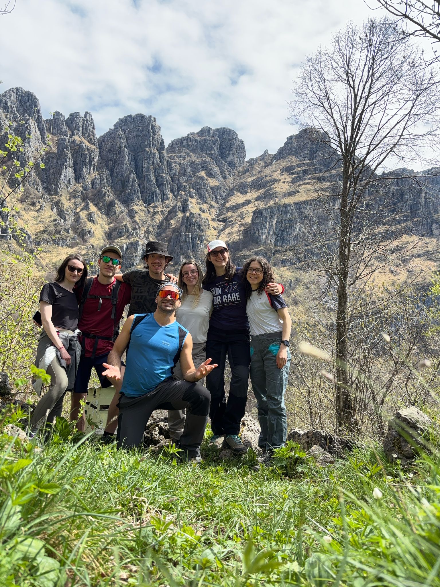 Gruppo di avventurieri che ride